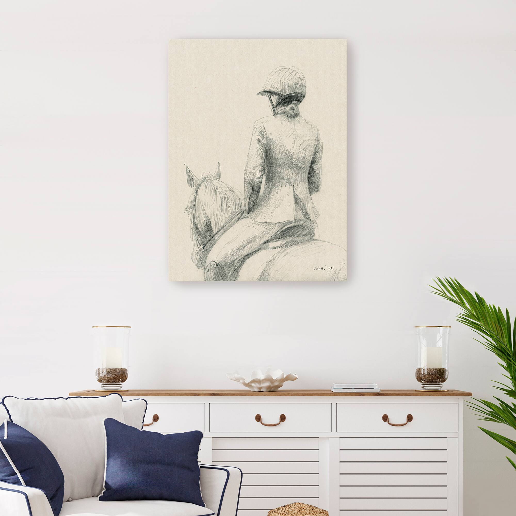 Lumaprints English Rider II Canvas Giclée Art